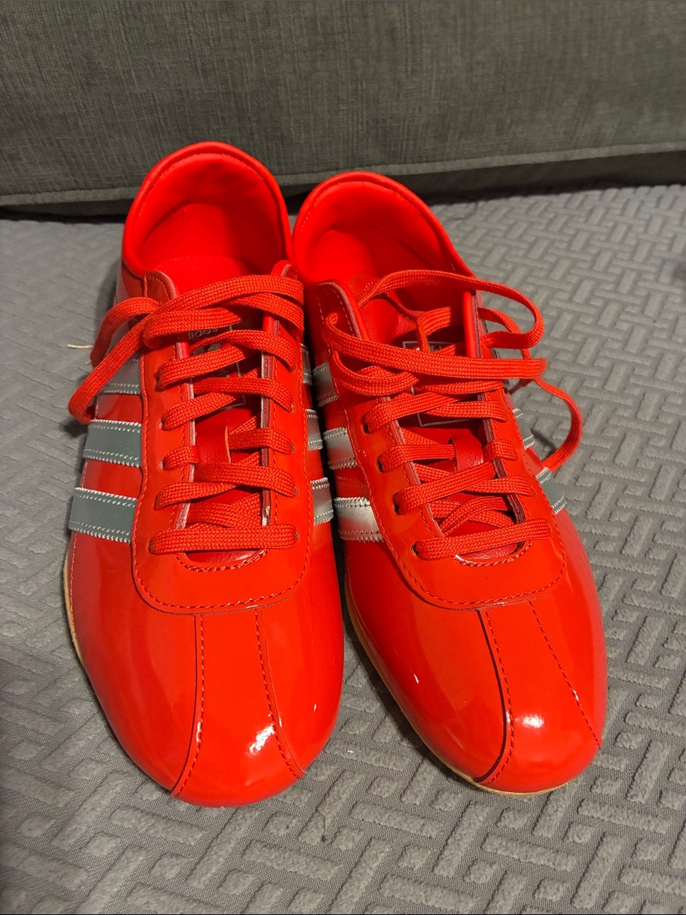 adidas Red and Silver Athletic Shoes - Picture 9 of 11